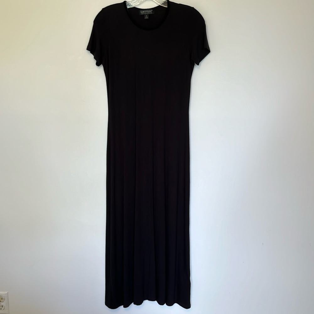 Karen Kane Short Sleeve Black Long Maxi Size
